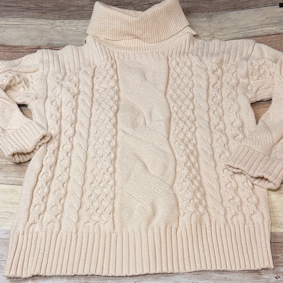 Anthropologie Cold shoulder Turtleneck Sweater - Cream medium - Picture 2 of 7